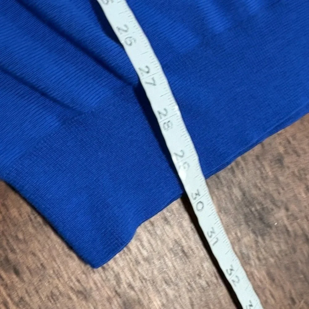 Polo‎ Ralph Lauren Cobalt Blue Sweater Mens XL Cotton Preppy Coastal Logo V-Neck
